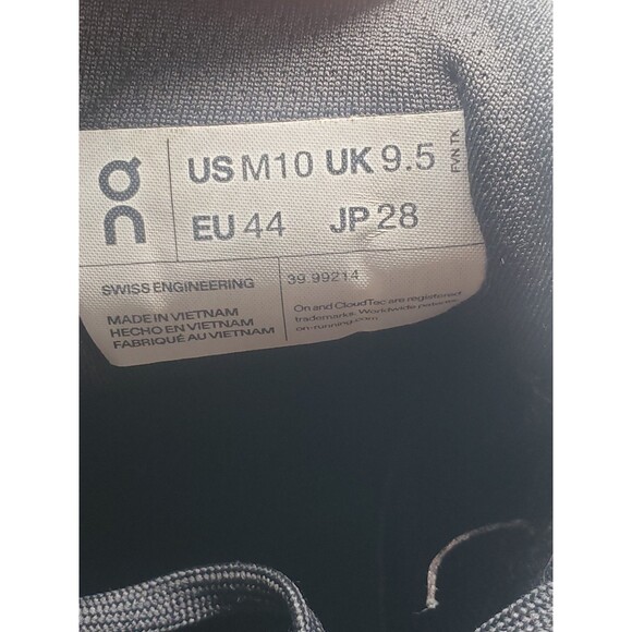 On Cloud Cloudstratus Black Shoes Mens Size 10 CloudTech Running - Picture 14 of 14